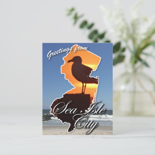 シーアイルシティからの挨拶 ポストカード (スタンド正面)