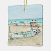 シーアイルシティクリスマスオーナメント セラミックオーナメント (左)