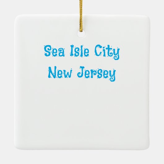 シーアイルシティクリスマスオーナメント セラミックオーナメント (裏面)