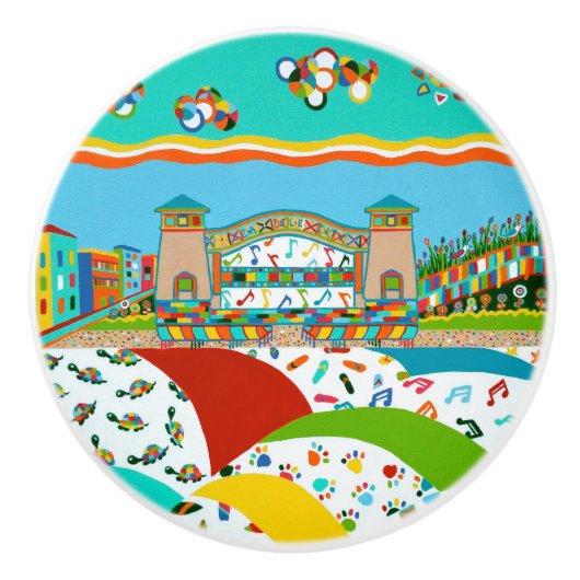 シーアイルシティニュージャージーセラミックプルノブ セラミックノブ (正面)