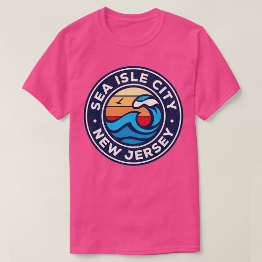 シーアイルシティニュージャージー航海のニュージャージーNJ波12 Tシャツ (デザイン正面)