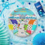 シーアイルプロムナードラウンド紙プレート ペーパープレート (パーティー)