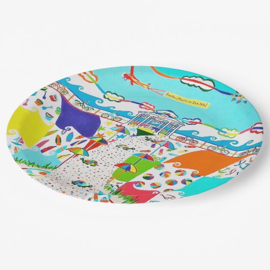 シーアイルプロムナードラウンド紙プレート ペーパープレート (アングル)