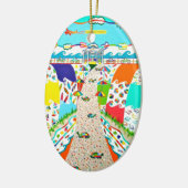 シーアイルプロメナードオーバルオーナメント セラミックオーナメント (左)