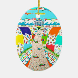 シーアイルプロメナードオーバルオーナメント セラミックオーナメント