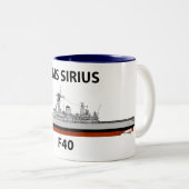 シーアカットHMS Sirius ツートーンマグカップ (正面右)