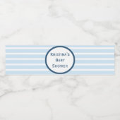 シーアストライプのスカー赤ちゃんシャワー水ボトルラベル ペットボトルラベル (シングルラベル)