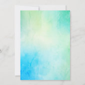 シーアニマルテーマ誕生日ガールマーメイドパーティー 招待状 (裏面)