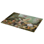 シーアネモネス、ヴィンテージ海洋生物海動物 カッティングボード (角)