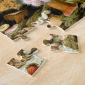 シーアネモネス、ヴィンテージ海洋生物海動物 ジグソーパズル (側面)