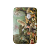 シーアネモネス、ヴィンテージ海洋生物海動物 バスマット (正面縦)