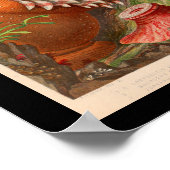 シーアネモネレッドマリンライフプリント ポスター (角)