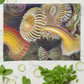 シーアネモネ科学自然海 キッチンタオル (折り畳み)