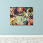 シーアネモネ科学自然海 キャンバスプリント (インサイチュ (ウッドフロア))