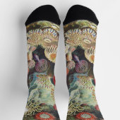 シーアネモネ科学自然海 ソックス (上部)