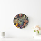 シーアネモネ科学自然海 ラウンド壁時計 (ホーム)