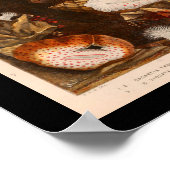 シーアネモンカラーヴィンテージイラストレーションプリント ポスター (角)