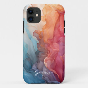 シーアルコパーソナライズされたールインクフォンケースにサンセット iPhone 11 ケース