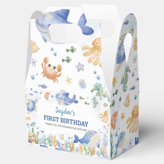 シーアンダー海動物少年誕生日 フェイバーボックス (オープン)