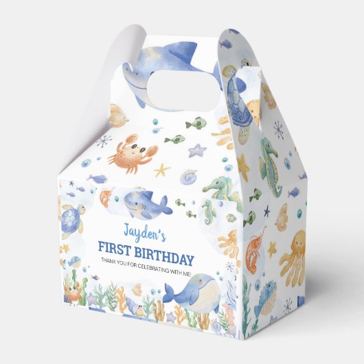 シーアンダー海動物少年誕生日 フェイバーボックス (正面サイド)