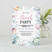 シーアンダー海動物誕生日 招待状 (スタンド正面)