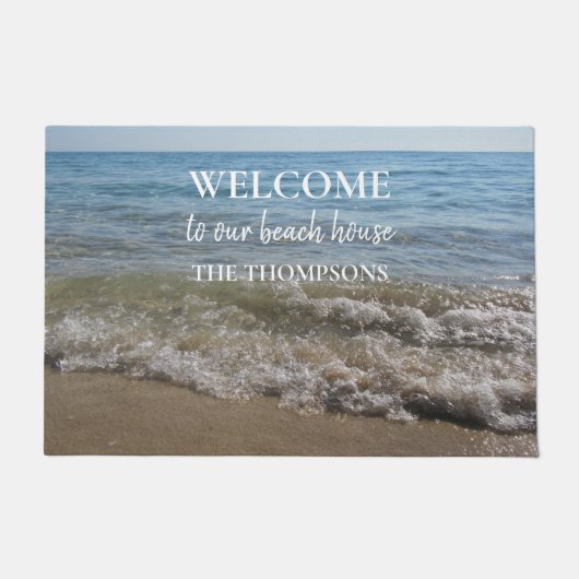 シーアンドサンドビーチウェーブズビーチハウス ドアマット (正面)