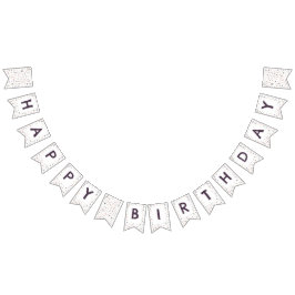 シーア紙吹雪水色ドット束フラグ バンティングフラッグ