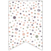 シーア紙吹雪水色ドット束フラグ バンティングフラッグ (第1の旗)