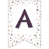 シーア紙吹雪水色ドット束フラグ バンティングフラッグ (第3の旗)