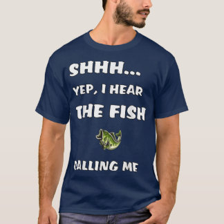 シーイェップ私は魚が私を呼び出すおもしろい魚釣り Tシャツ