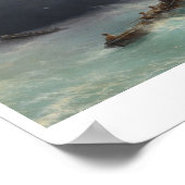 シーイワン・アイヴァソフスキーシースケープの水景色で嵐 ポスター (角)