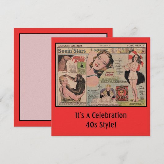 シーインスターズ招待状 (正面/裏面)