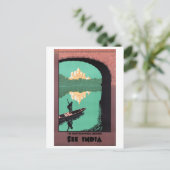 シーインディアチャタールマンジルパレスアジアヴィンテージ ポストカード (スタンド正面)