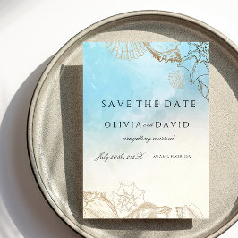 シーウェディング　サマーブルーオーシャンビーチウェディング セーブザデート