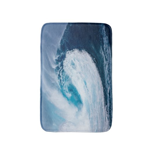 シーウェーブウォーターサマービーチ写真 バスマット (正面縦)