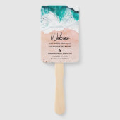 シーウェーブズ&サンドビーチ結婚式 ハンドファン (裏面)