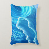 シーウェーブデザイン – フローイング波 アクセントクッション (正面(垂直))