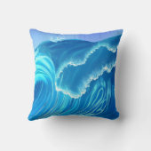 シーウェーブデザイン – フローイング波 クッション (裏面)