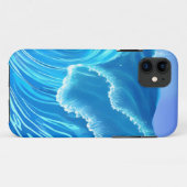 シーウェーブデザイン – フローイング波 Case-Mate iPhoneケース (裏面(横))