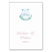 シーウォーターお洒落カラー名座席表 テーブルナンバー (正面)