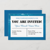 シーウォーターチャーチ招待状カード 招待状 (正面/裏面)