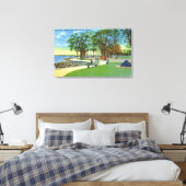 シーウォールウォークのシーサイドパークビュー キャンバスプリント (インサイチュ (寝室))