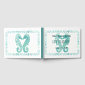 シーウマキスをするス結婚ゲストブックターコイズ ゲストブック (全面)