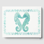 シーウマキスをするス結婚ゲストブックターコイズ ゲストブック (裏面)