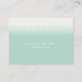 シーウマキスをするーズハートビーチ結婚式座席表 プレイスカード (裏面)