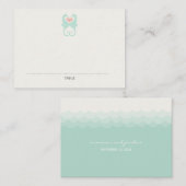 シーウマキスをするーズハートビーチ結婚式座席表 プレイスカード (正面/裏面)