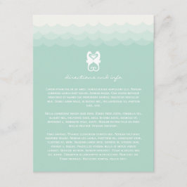 シーウマキスをするーズハート夏ビーチ結婚式 エンクロージャーカード