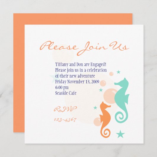 シーウマス 招待状 (正面/裏面)