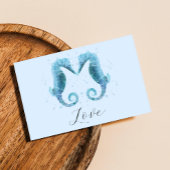 シーウマビーチ水彩バレンタインデー シーズンカード