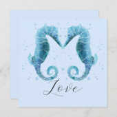 シーウマビーチ水彩バレンタインデー シーズンカード (正面/裏面)